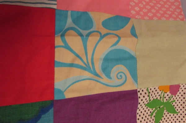 CRAZY QUILT TOP FOR FINISHING