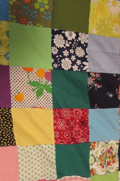 CRAZY QUILT TOP FOR FINISHING