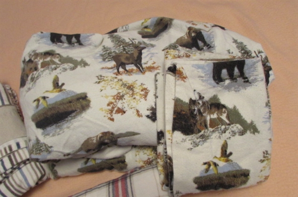 3 QUEEN FLANNEL SHEET SETS