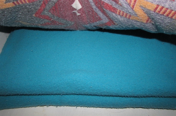 CONTENTS OF LINEN CLOSET - SHEETS AND BLANKETS