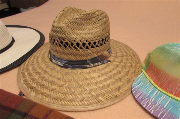 ASSORTED LADIES HATS, GLOVES & SCARF