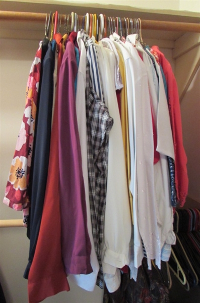 LARGE ASSORTMENT OF NICE LADIES BLOUSES AND SHIRTS