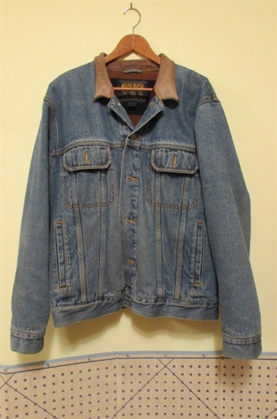 VINTAGE MENS DENIM/FLEECE JACKET