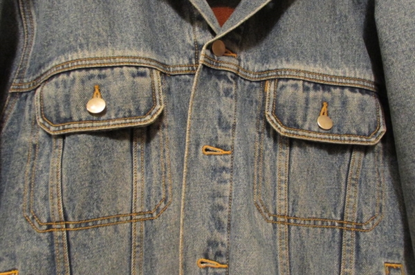VINTAGE MENS DENIM/FLEECE JACKET