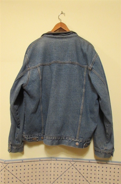 VINTAGE MENS DENIM/FLEECE JACKET