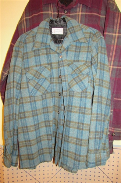 TOWNCRAFT MENS JACKET & WOOL SHIRT