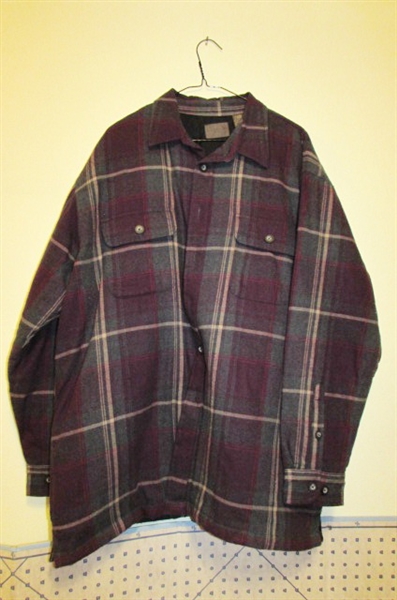 TOWNCRAFT MENS JACKET & WOOL SHIRT