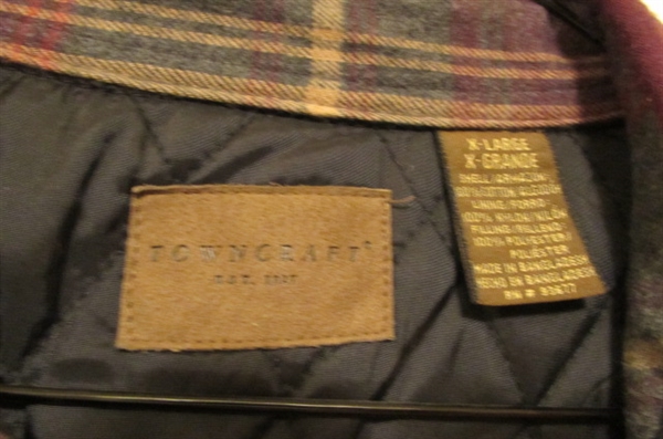 TOWNCRAFT MENS JACKET & WOOL SHIRT