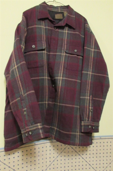 TOWNCRAFT MENS JACKET & WOOL SHIRT