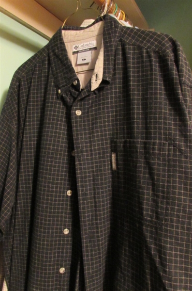 LARGE ASSORTMENT OF MENS SHIRTS