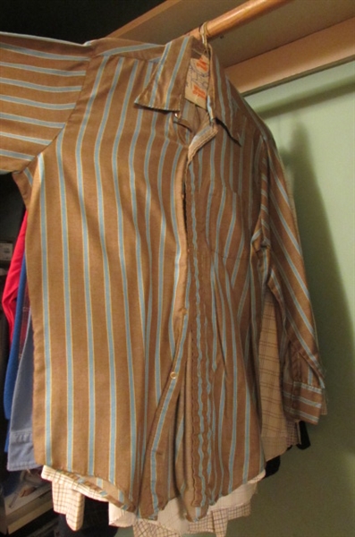 LARGE ASSORTMENT OF MENS SHIRTS