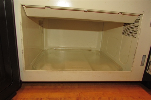 SMALL PANASONIC MICROWAVE & 4 CUP COFFEE MAKER