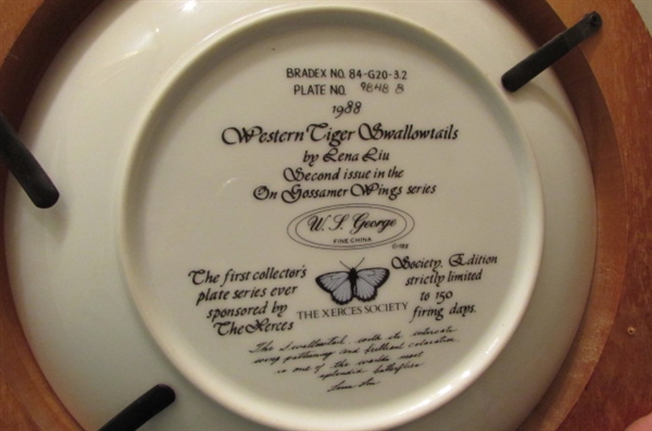 FRAMED BUTTERLY COLLECTORS PLATES