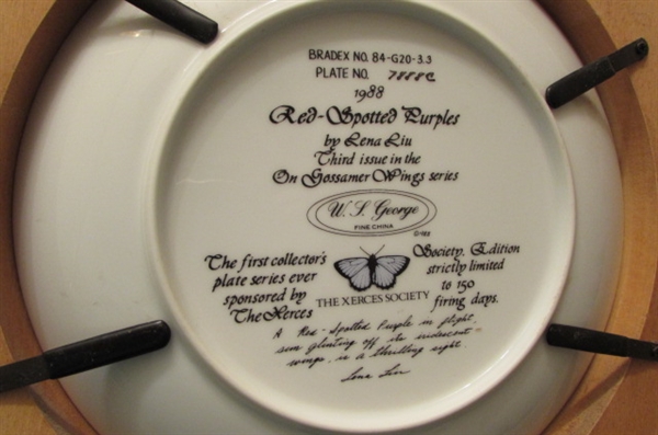 FRAMED BUTTERLY COLLECTORS PLATES
