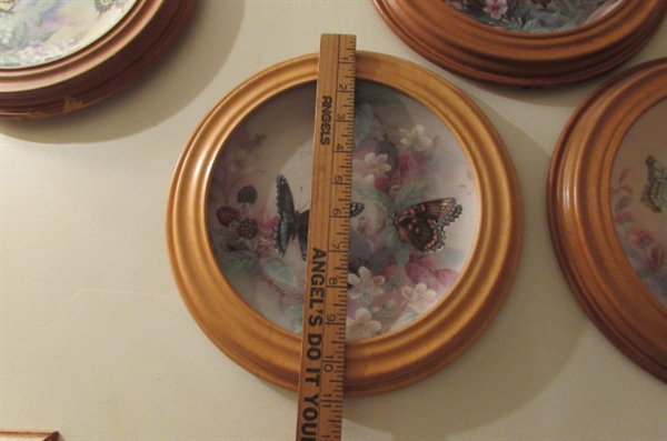 FRAMED BUTTERLY COLLECTORS PLATES