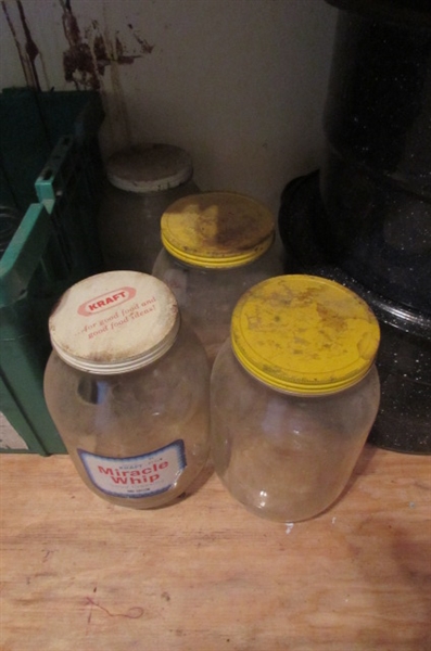 CANNING JARS AND CANNERS