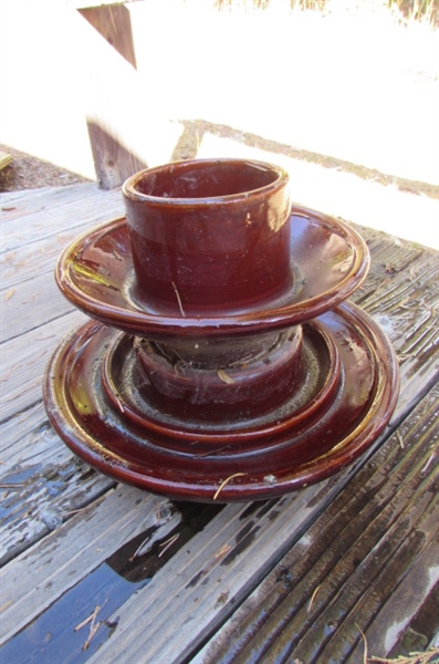 2 LARGE CERAMIC INSULATORS