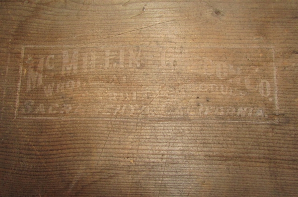 VINTAGE WOODEN BOX & METAL HOSE REEL