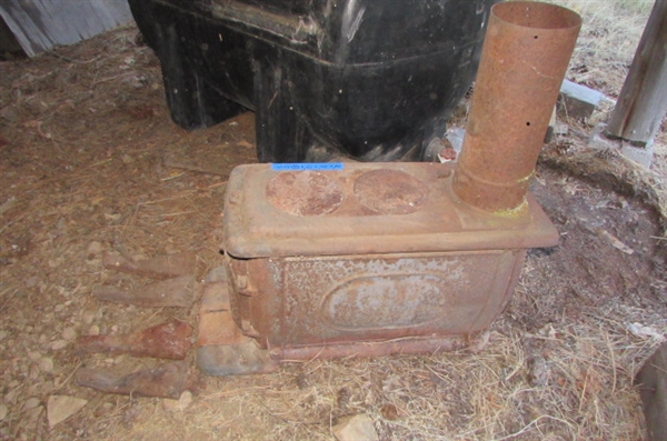SMALL ANTIQUE 'LIBERTY' WOOD STOVE