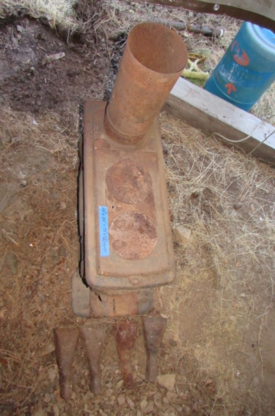 SMALL ANTIQUE 'LIBERTY' WOOD STOVE
