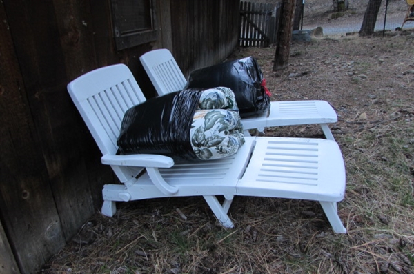 FOLDING LOUNGE CHAIRS & CUSHIONS