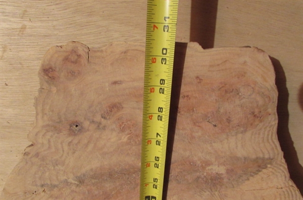 UNFINISHED BURLWOOD FOR A SMALL TABLE