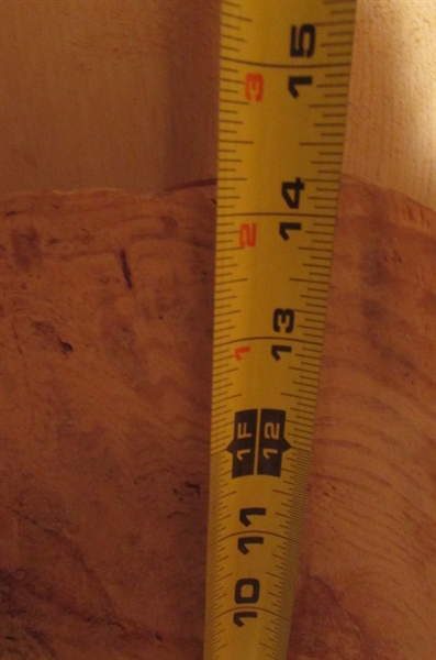 UNFINISHED BURLWOOD FOR A SMALL TABLE