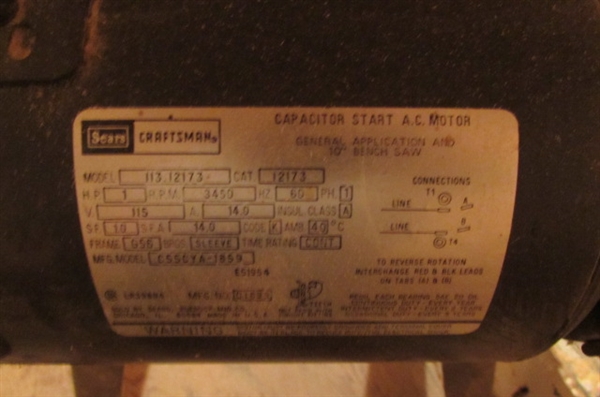 CRAFTSMAN 10 TABLE SAW ON STAND