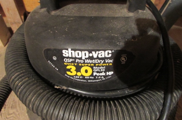 8 GALLON QSP PRO SHOP VAC