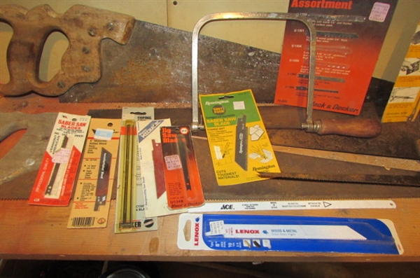 HANDSAWS & ASSORTED SAW BLADES