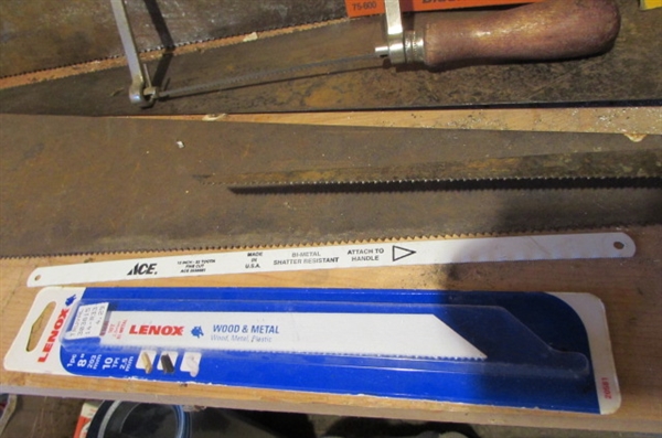 HANDSAWS & ASSORTED SAW BLADES