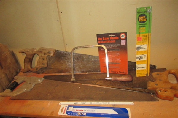 HANDSAWS & ASSORTED SAW BLADES