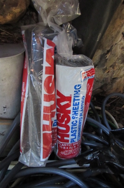 GARDEN HOSES, PLASTIC SHEETING & WEED FABRIC