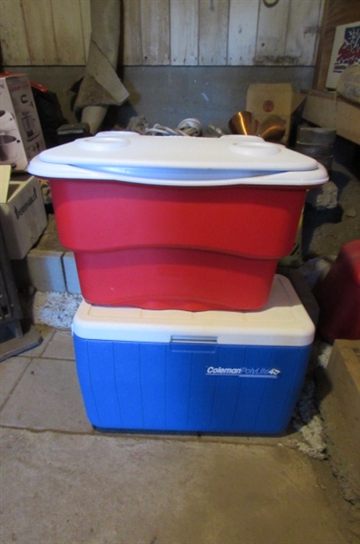 COLEMAN & RUBBERMAID ICE CHESTS