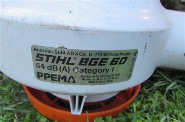 STIHL BGE 60 LEAF BLOWER
