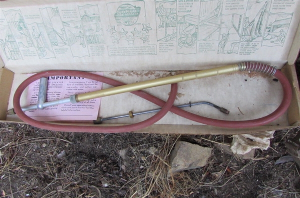 VINTAGE 'INDIAN BACKPACK FIRE EXTINGUISHER & SLIDE SPRAYER