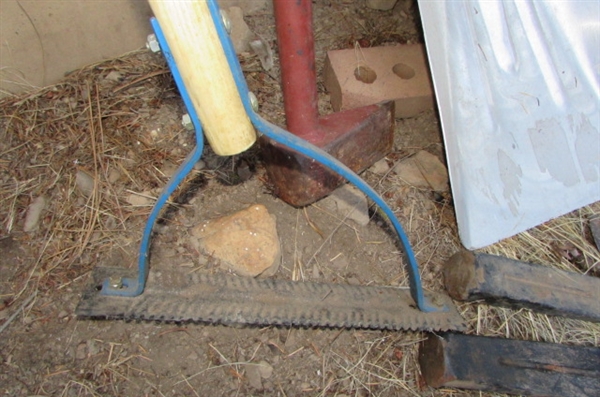 ASSORTED SHOVELS & WEDGES