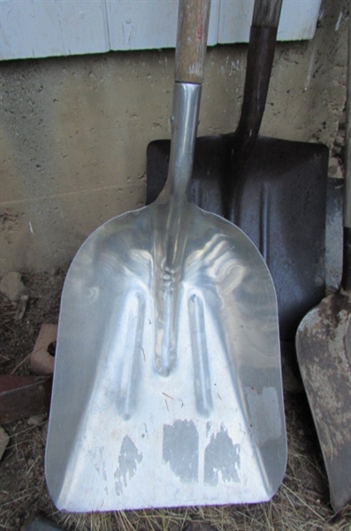 ASSORTED SHOVELS & WEDGES
