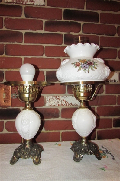 VINTAGE ELECTRIC HURRICANE LAMPS