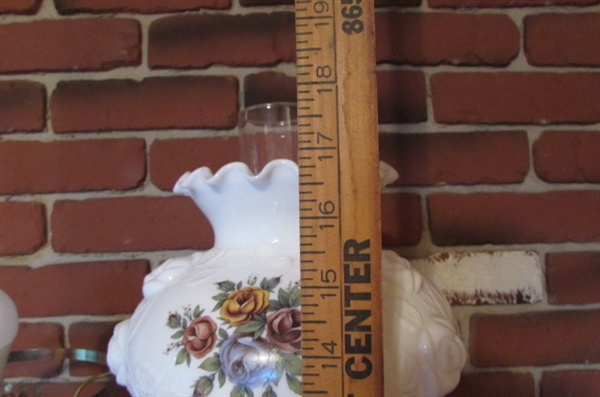 VINTAGE ELECTRIC HURRICANE LAMPS