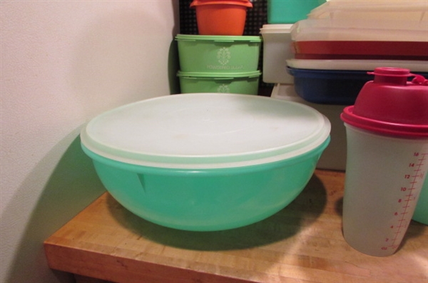 TUPPERWARE & RUBBERMAID STORAGE CONTAINERS AND MORE