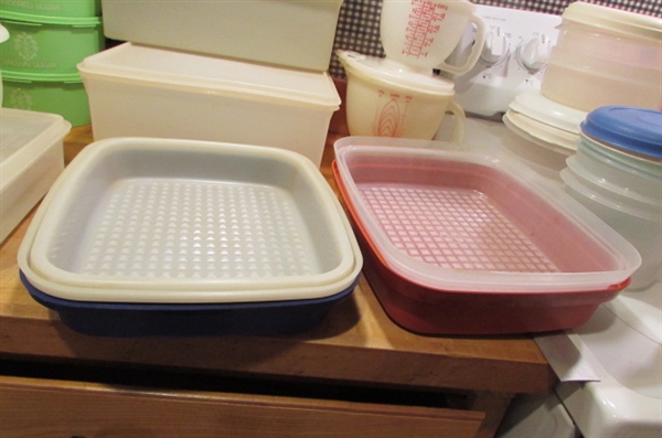 TUPPERWARE & RUBBERMAID STORAGE CONTAINERS AND MORE