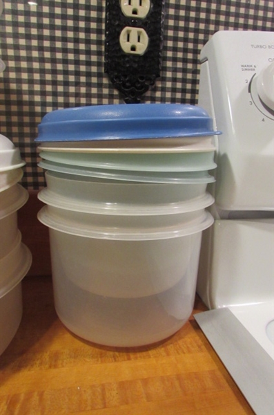 TUPPERWARE & RUBBERMAID STORAGE CONTAINERS AND MORE