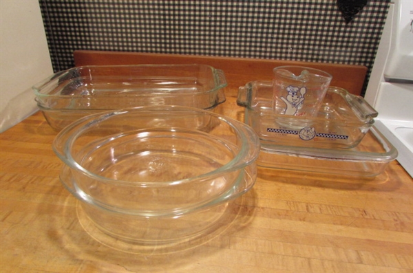 PYREX & ANCHOR BAKING DISHES