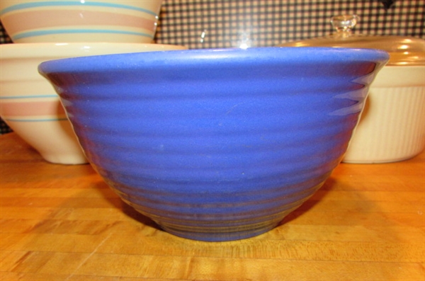 MCCOY MIXING BOWLS, PFALTZGRAFF CASSEROLE & MORE