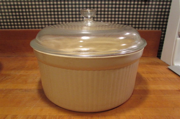 MCCOY MIXING BOWLS, PFALTZGRAFF CASSEROLE & MORE