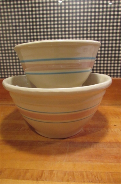 MCCOY MIXING BOWLS, PFALTZGRAFF CASSEROLE & MORE