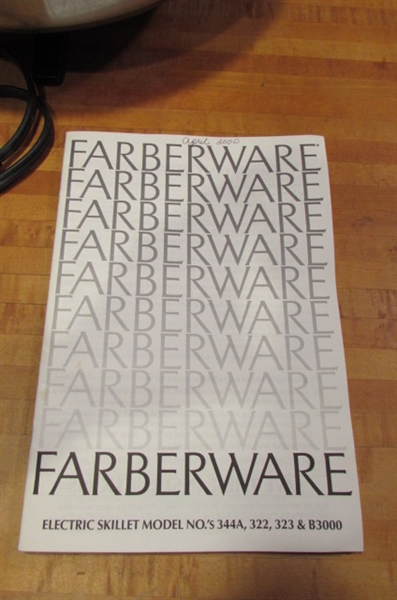 FARBERWARE ELECTRIC SKILLET