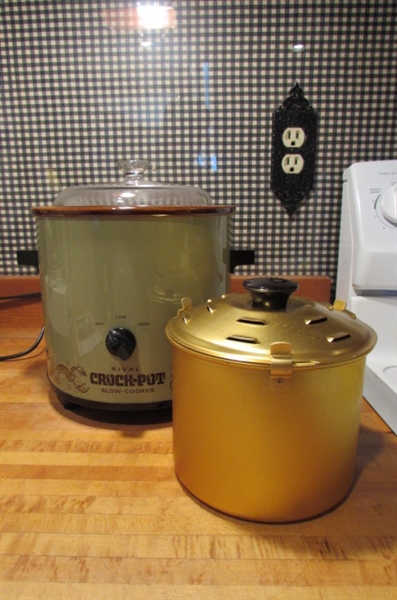 RIVAL ICE CRUSHER, CROCK POT & CUISINART FOOD PROCESSOR