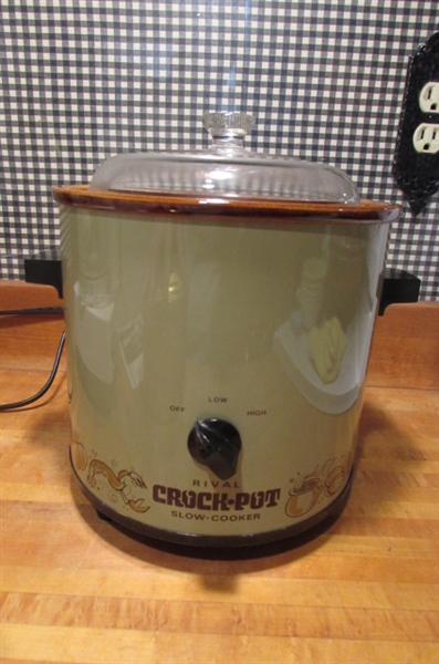 RIVAL ICE CRUSHER, CROCK POT & CUISINART FOOD PROCESSOR